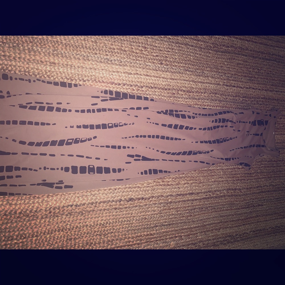Long dress cut out back